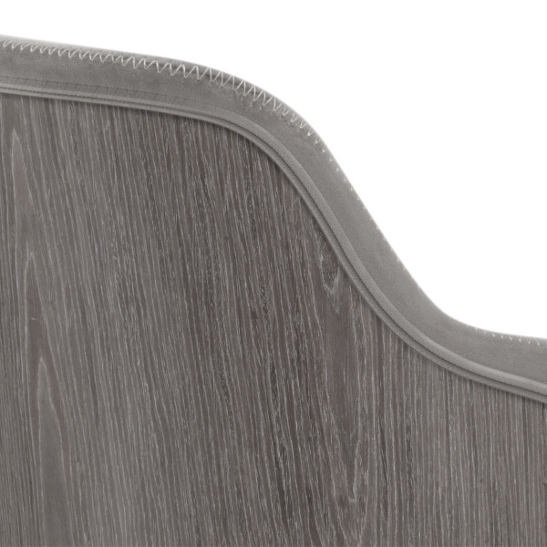 Samt Stuhl - Fusion Holz Grau